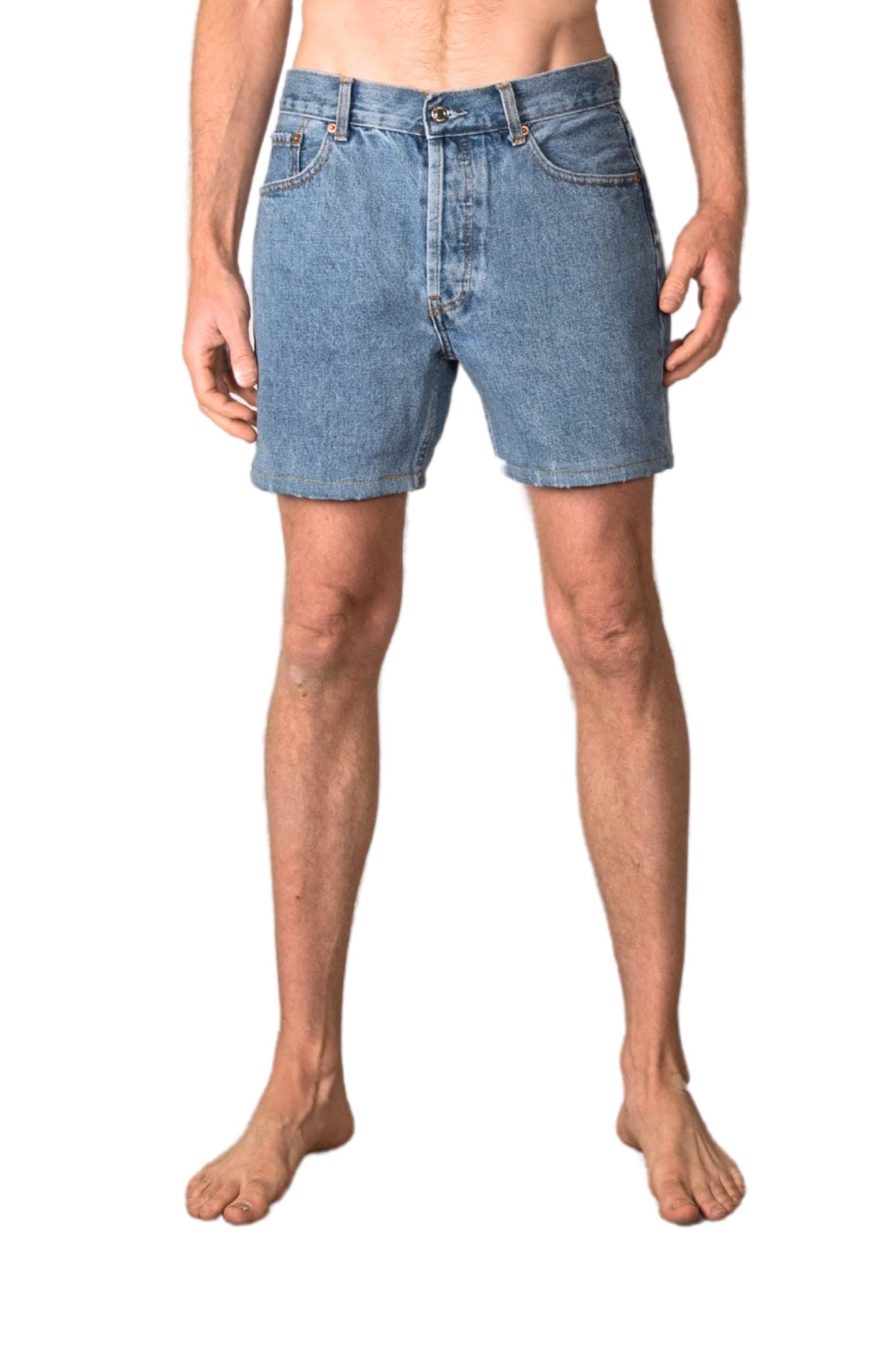 UNISEX DENIM SHORTS BLUE