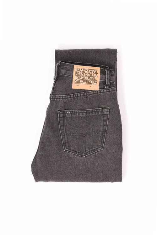 105 UNISEX JEANS WASHED BLACK