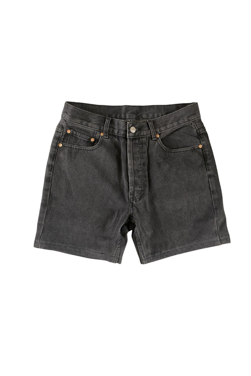 UNISEX DENIM SHORTS BLACK