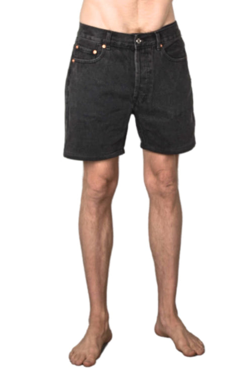 UNISEX DENIM SHORTS BLACK