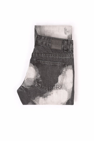 105 UNISEX JEANS WASHED BLACK