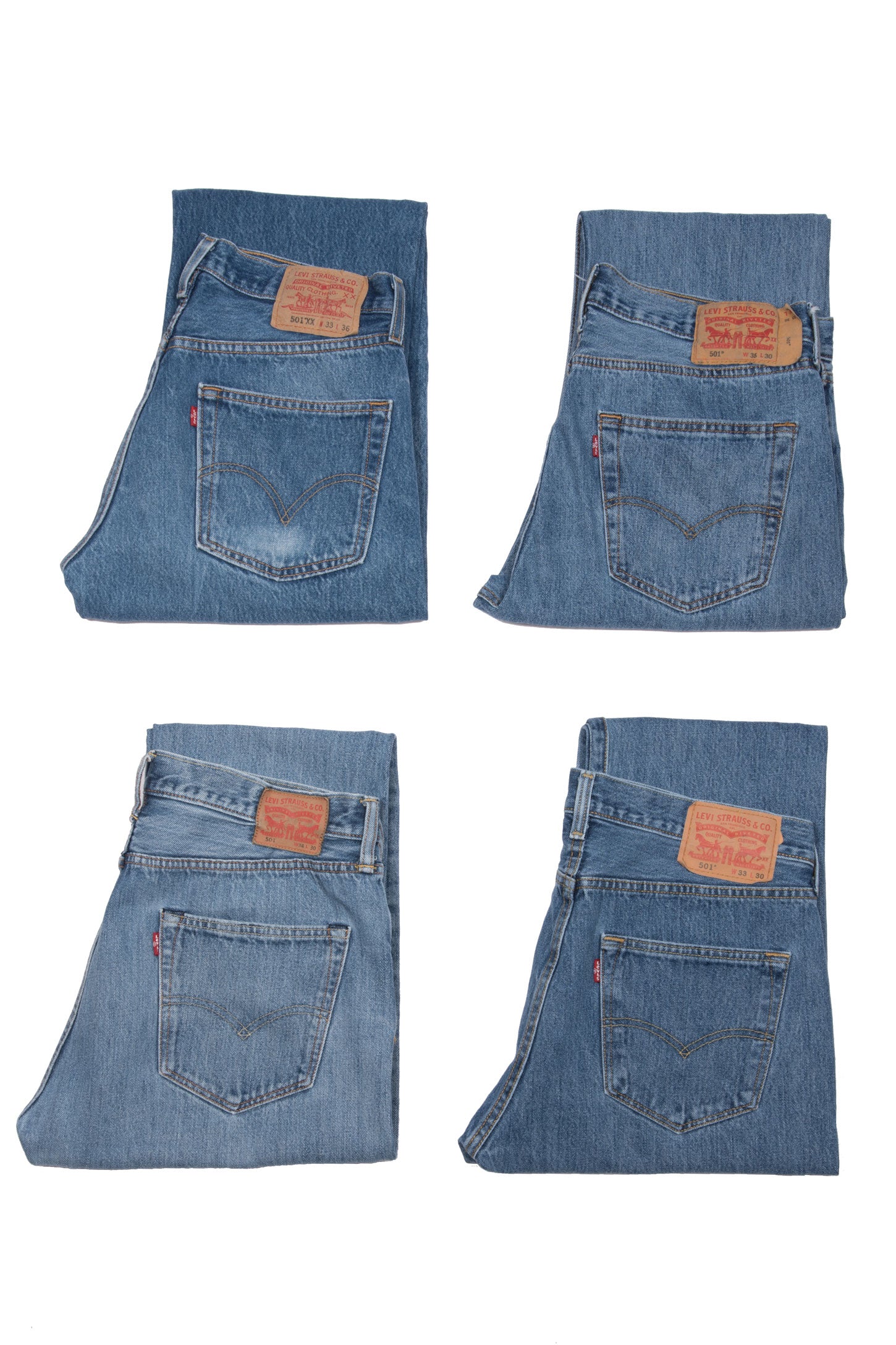 21ST CENTURY LEVI'S 501 JEANS MID BLUE