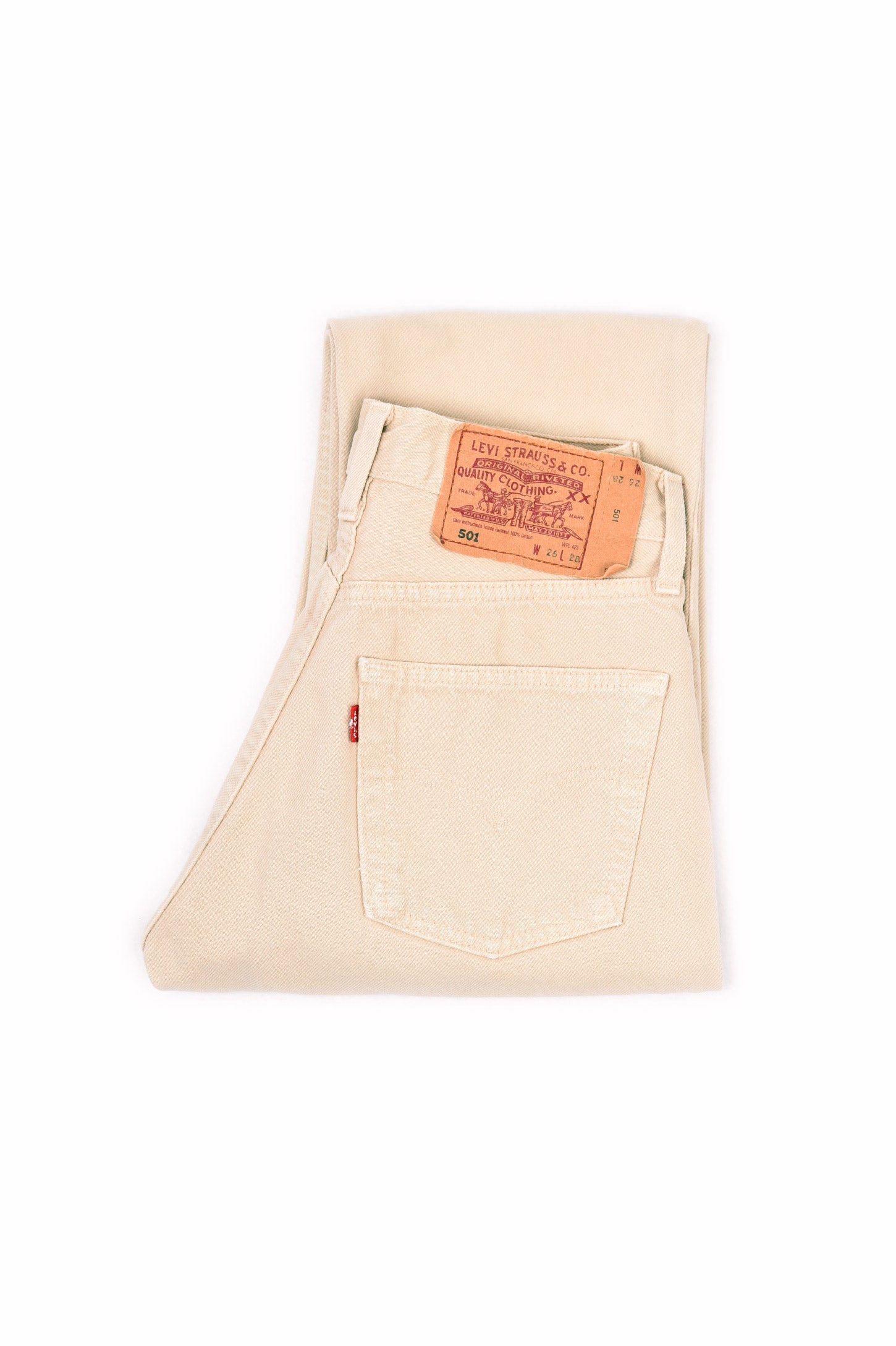 LEVI'S 501 ORIGINAL FIT JEANS BEIGE