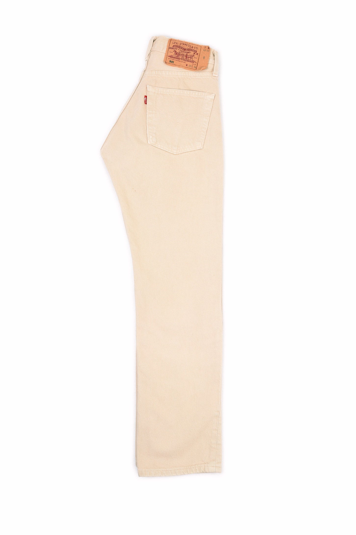 Second Hand - LEVI'S 501 ORIGINAL FIT JEANS BEIGE - FRÅN Ö TILL A