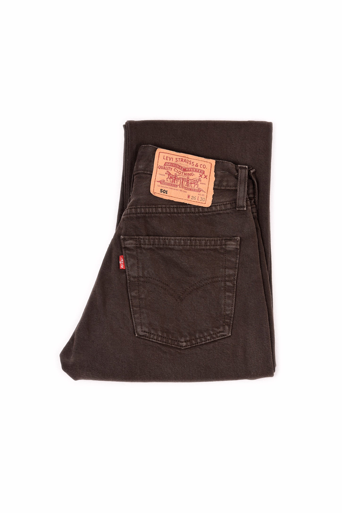 LEVI'S 501 ORIGINAL FIT JEANS BROWN