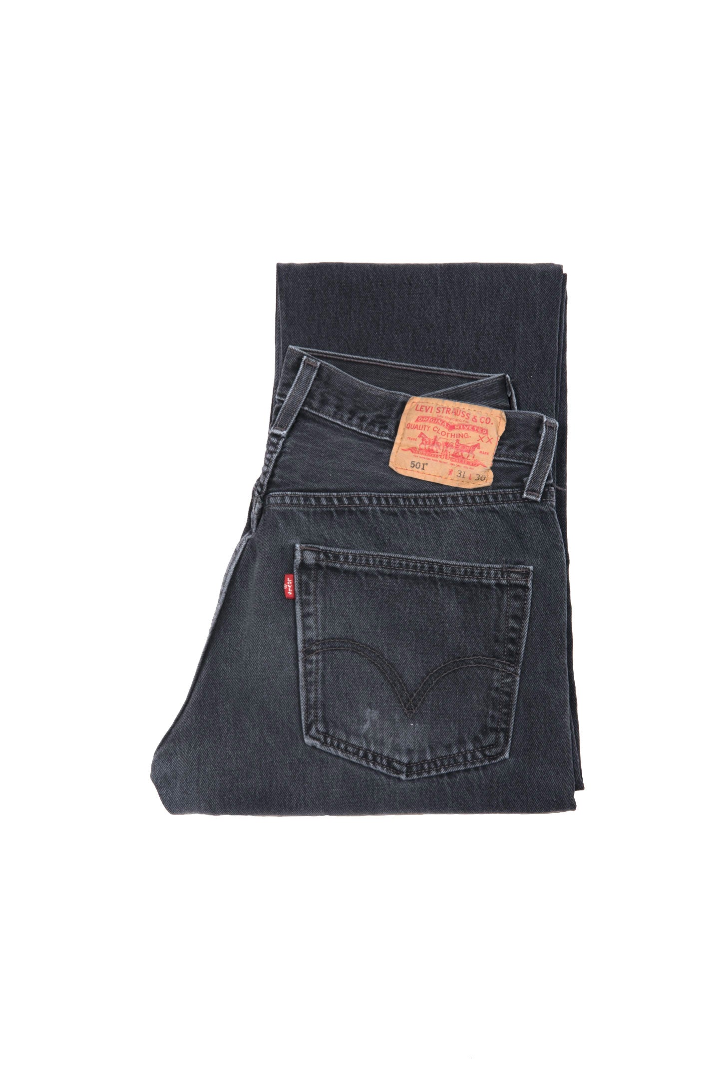 21ST CENTURY LEVI'S 501 JEANS WASHED BLACK