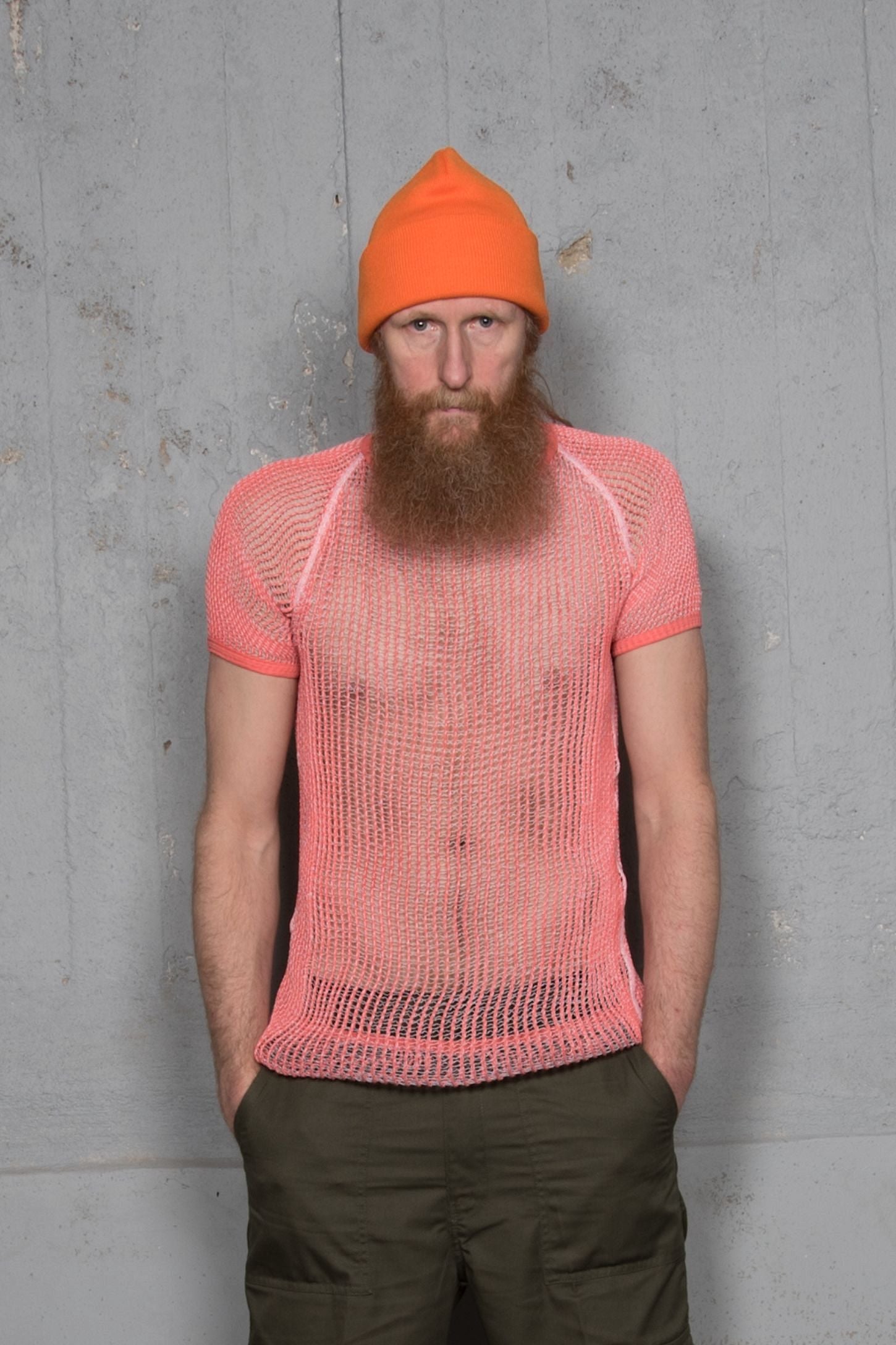 USED NET TEE CERISE