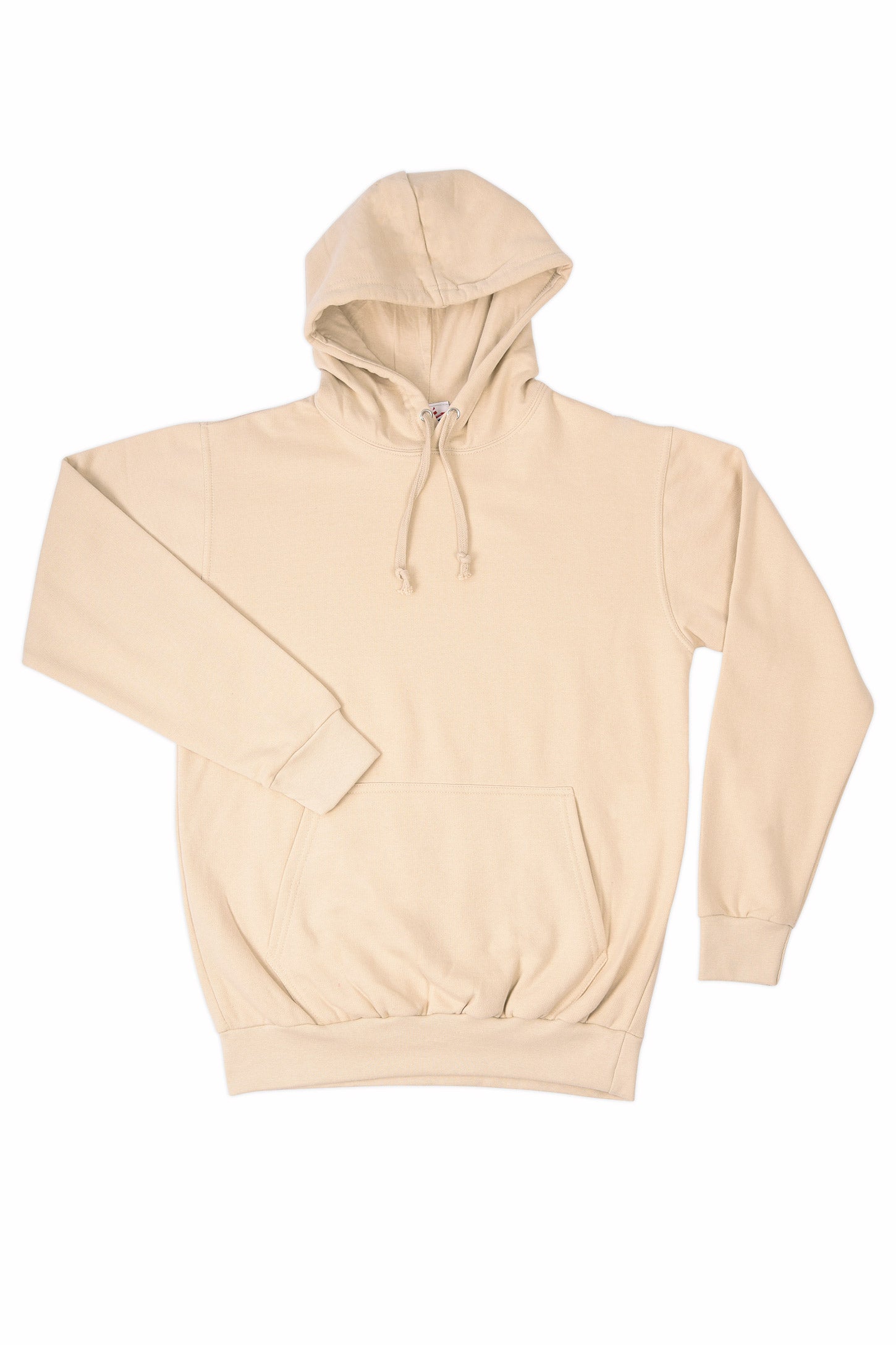 PLAIN PULLOVER HOODIE BEIGE