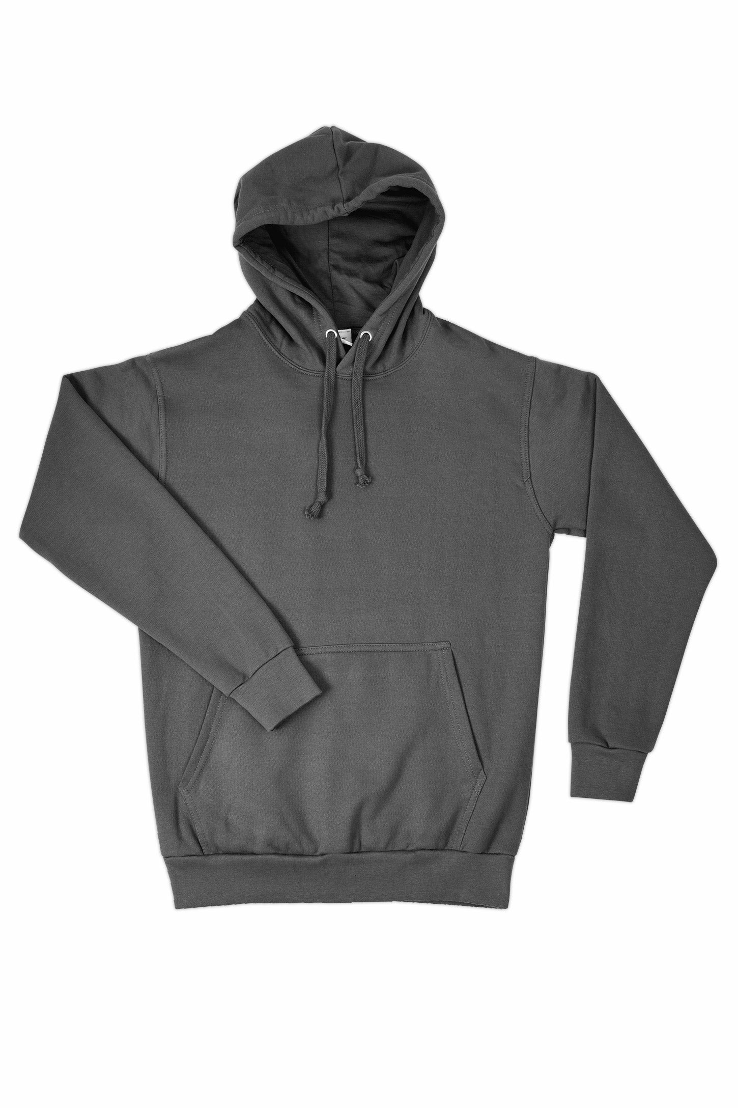 PLAIN PULLOVER HOODIE GREY