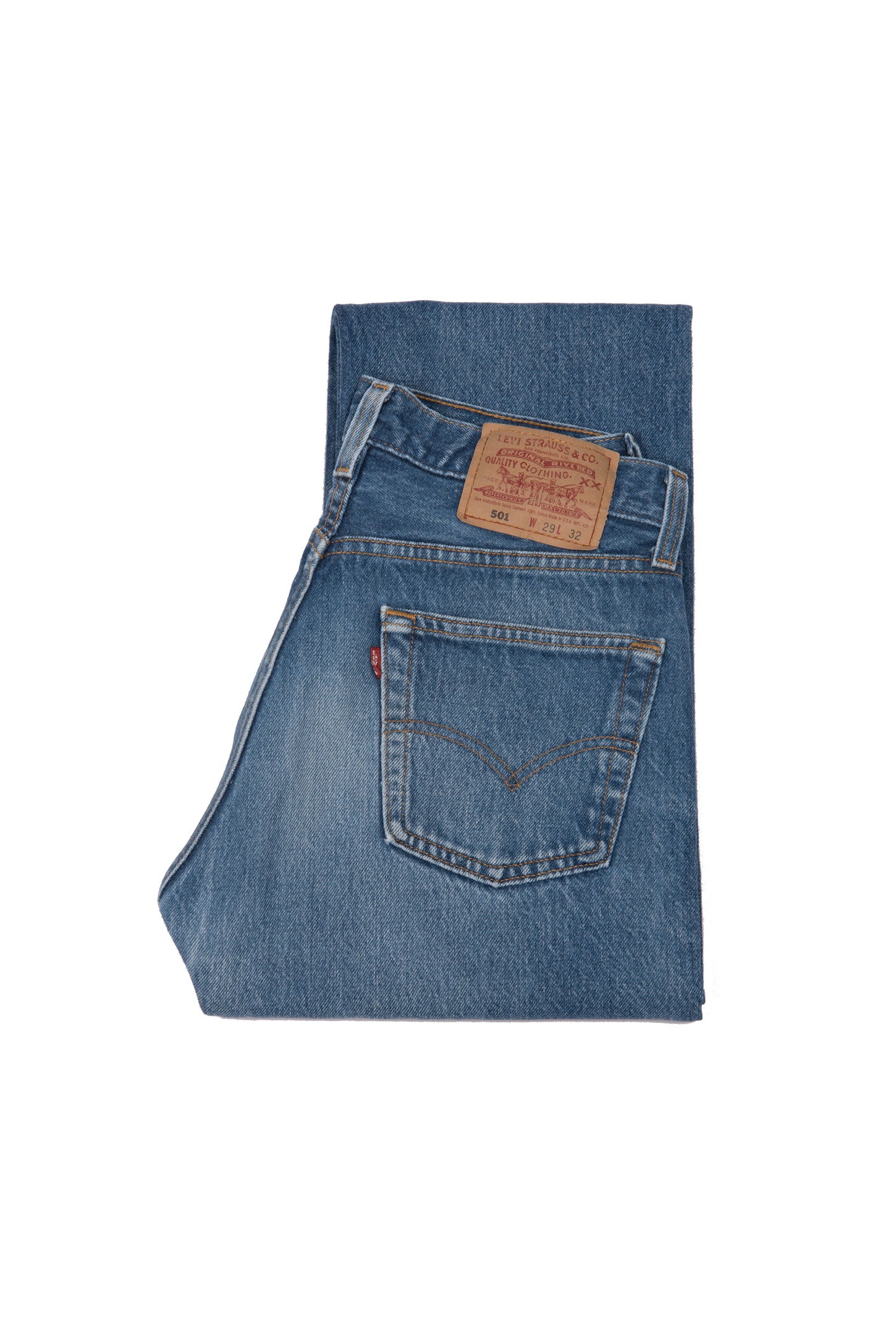90'S LEVI'S 501 JEANS USED DARK BLUE