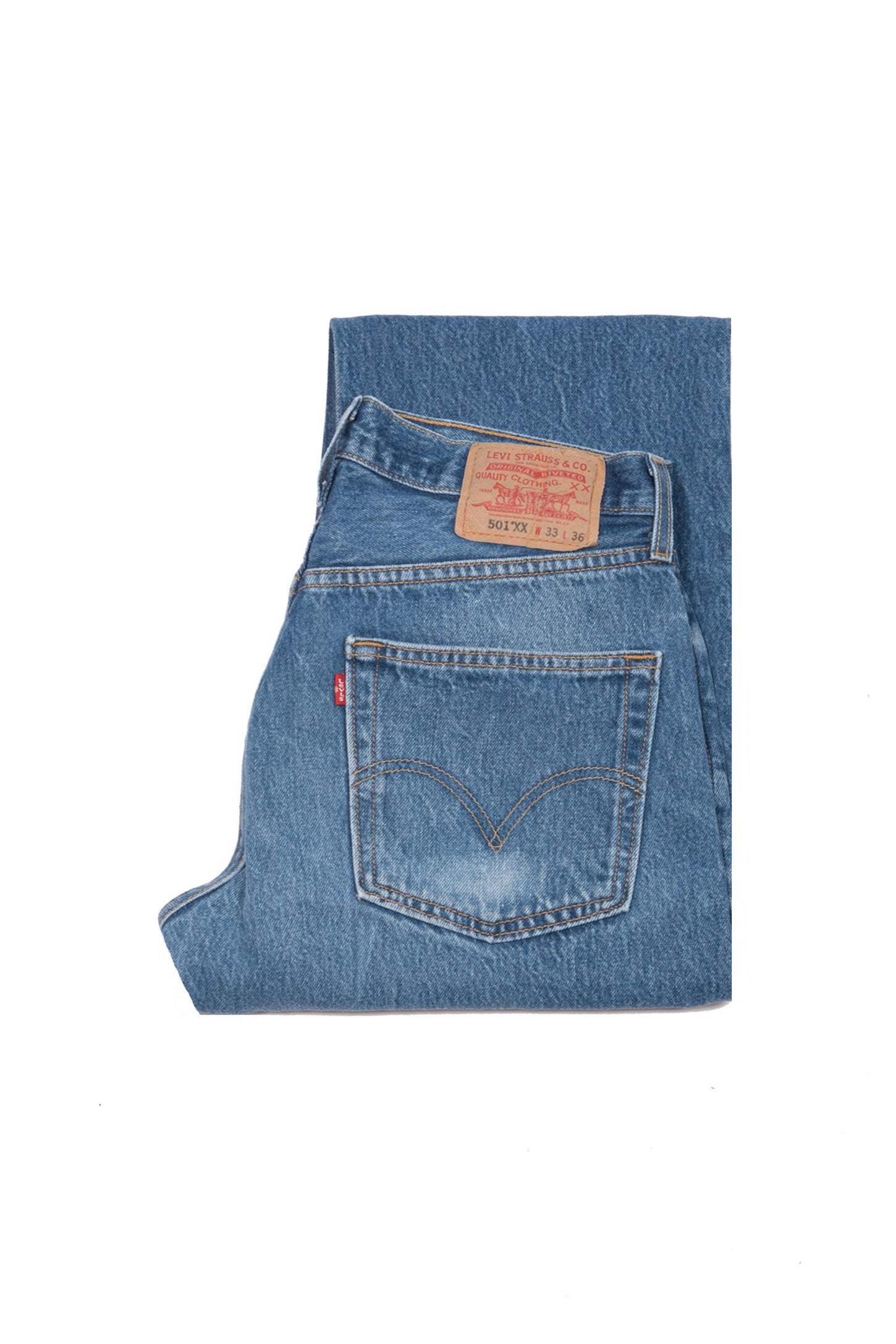 21ST CENTURY LEVI'S 501 JEANS MID BLUE