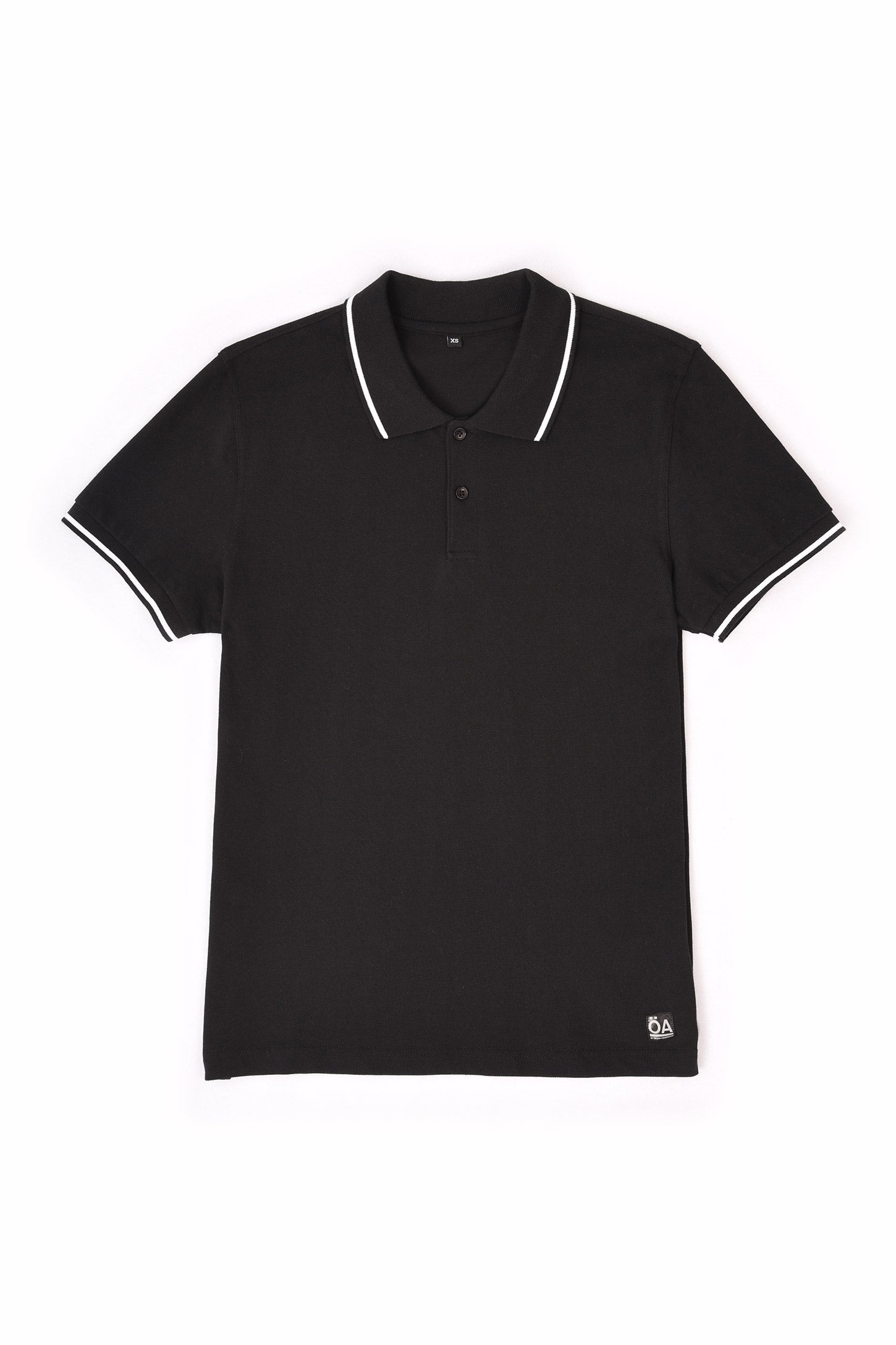 UNISEX POLO PIQUE BLACK