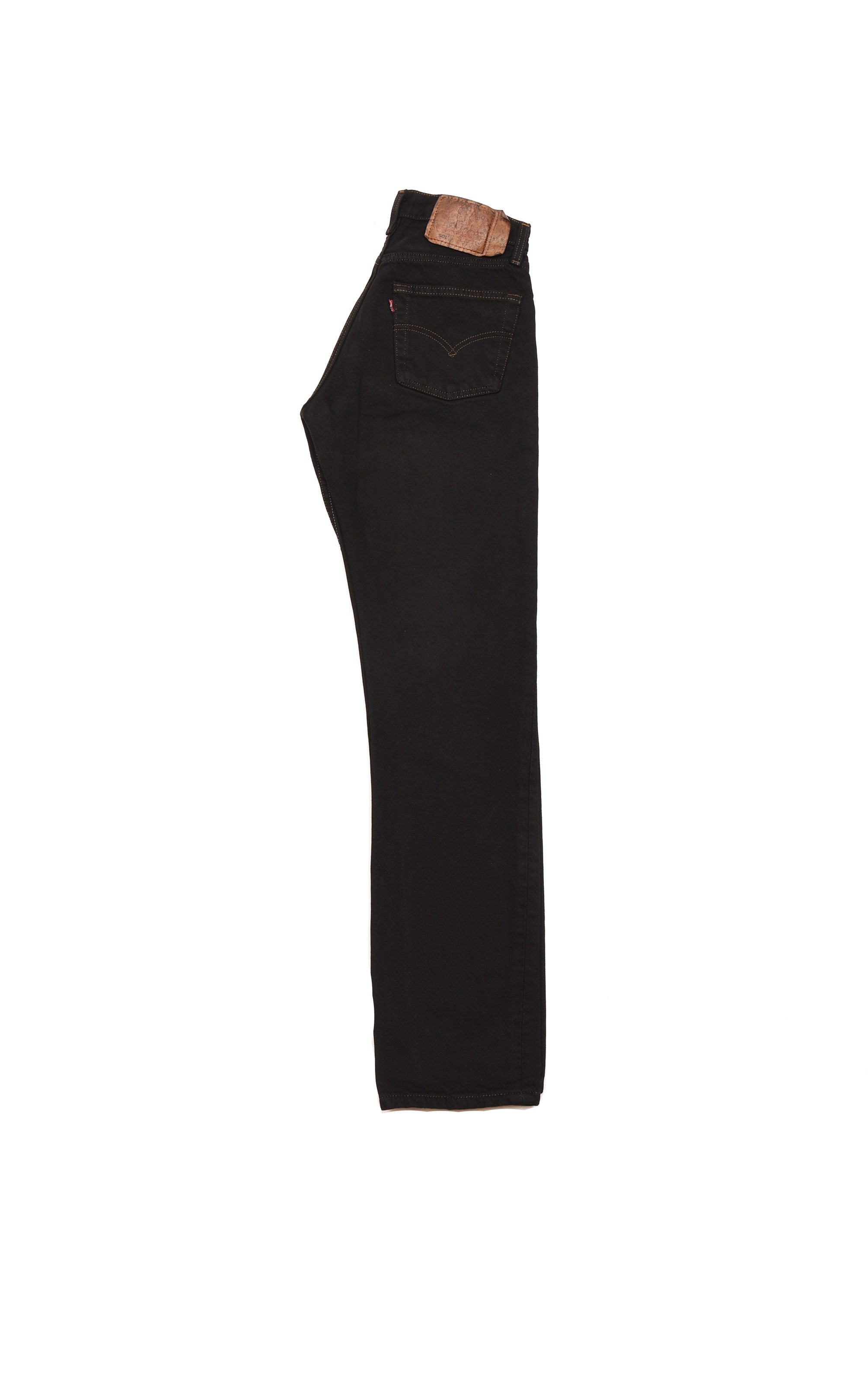 501 BLACK WITH TOBACCO STITCHES