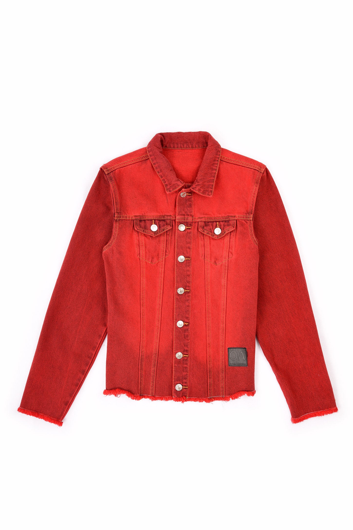 UNISEX DENIM JACKET RED