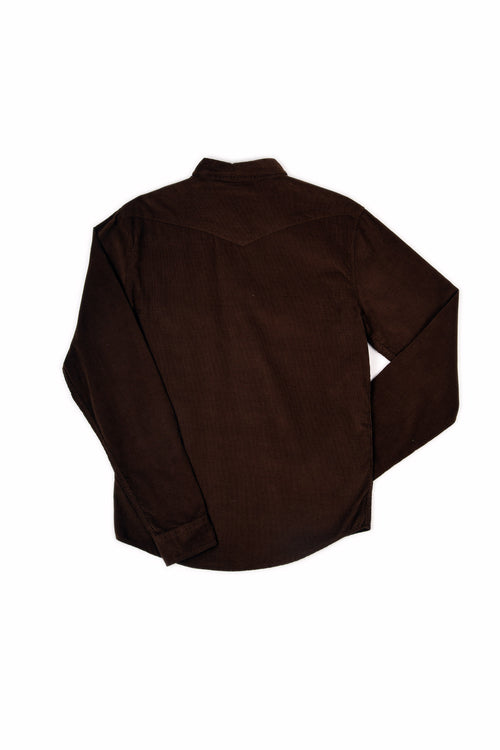 WESTERN SHIRT BROWN CORDUROY