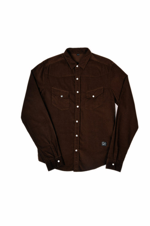 WESTERN SHIRT BROWN CORDUROY