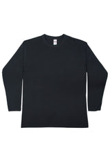 PLAIN LONG SLEEVE TEE BLACK