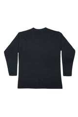 PLAIN LONG SLEEVE TEE BLACK