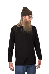 PLAIN LONG SLEEVE TEE BLACK