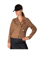 BIKER JACKET BROWN