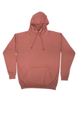 PLAIN PULLOVER HOODIE OLD BROWN