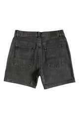 UNISEX DENIM SHORTS BLACK