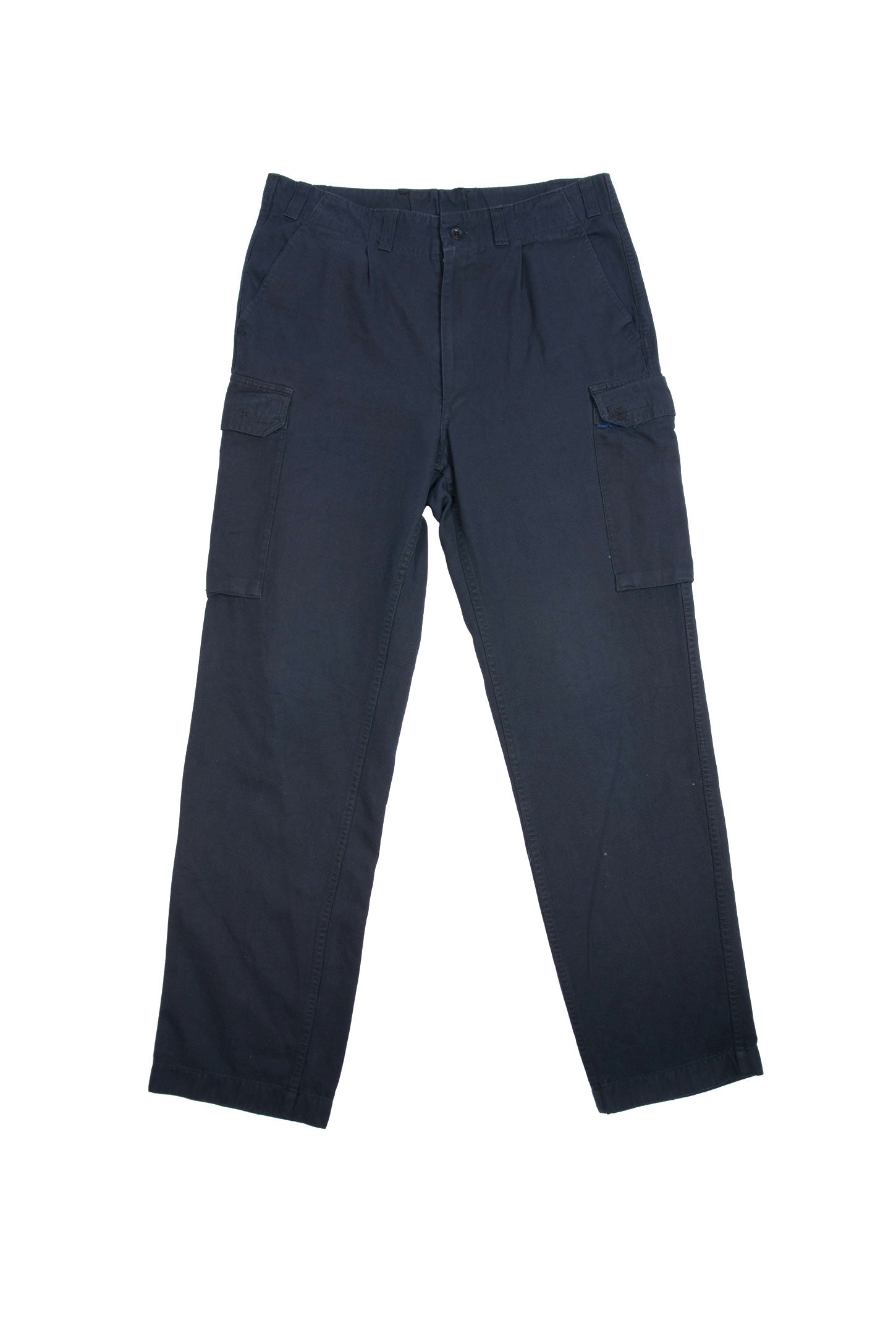 USED CARGO PANTS NAVY BLUE