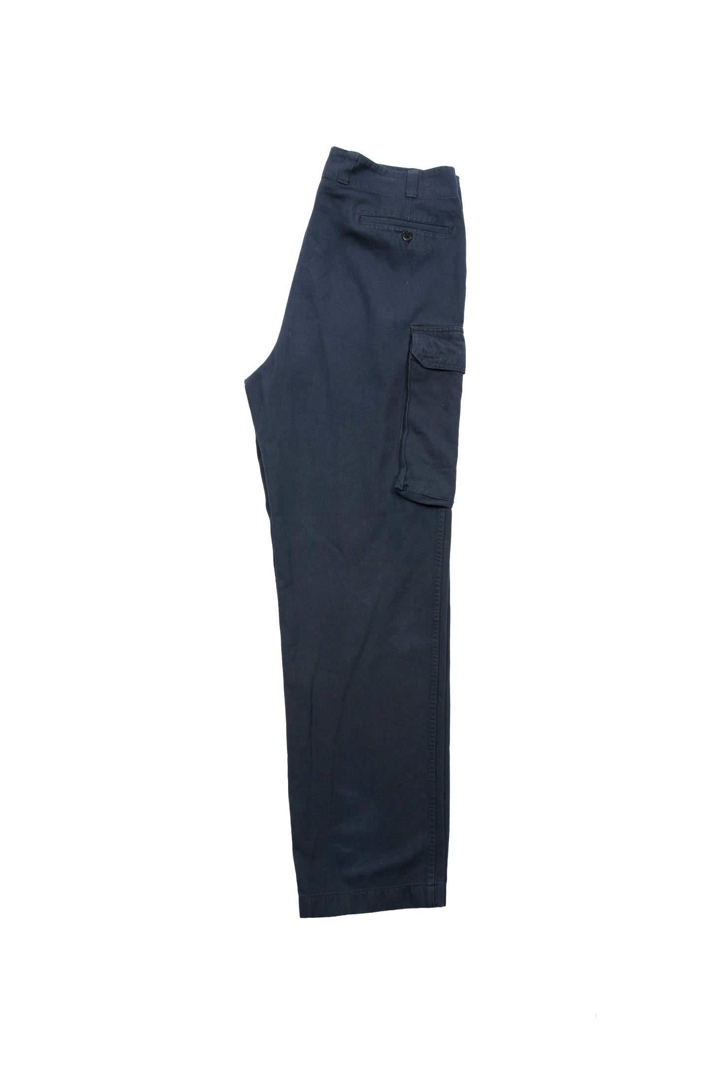 USED CARGO PANTS NAVY BLUE